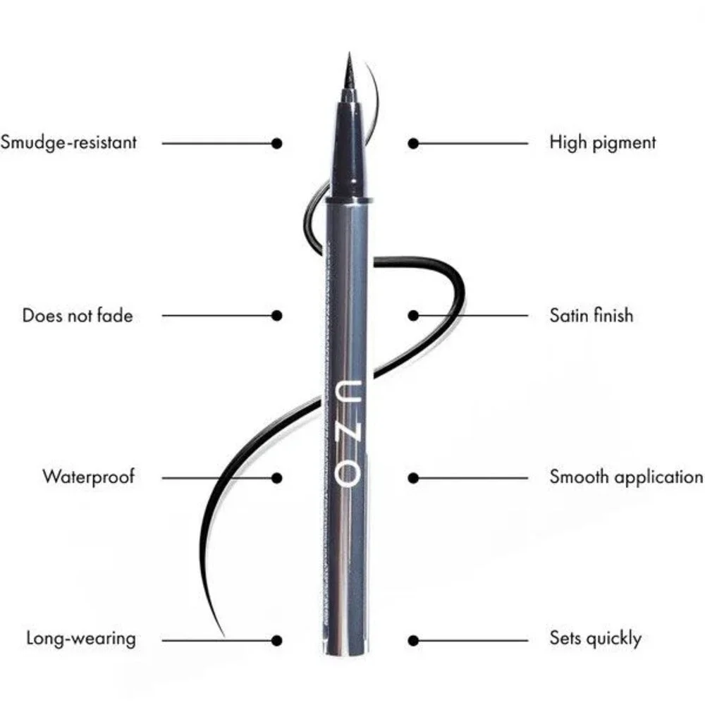 UZO Blaque Liquide Eyeliner New, Sealed in Box 1mL Waterproof, Sweatproof